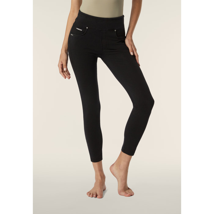 Leggings N.O.W.® superskinny vita media in jersey denim