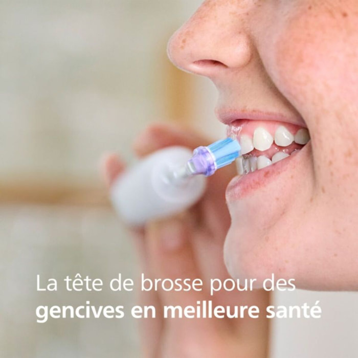Brossette dentaire PHILIPS Sonicare lot de 5 - HX9055/87 white Gum Care- soin des gencives G3