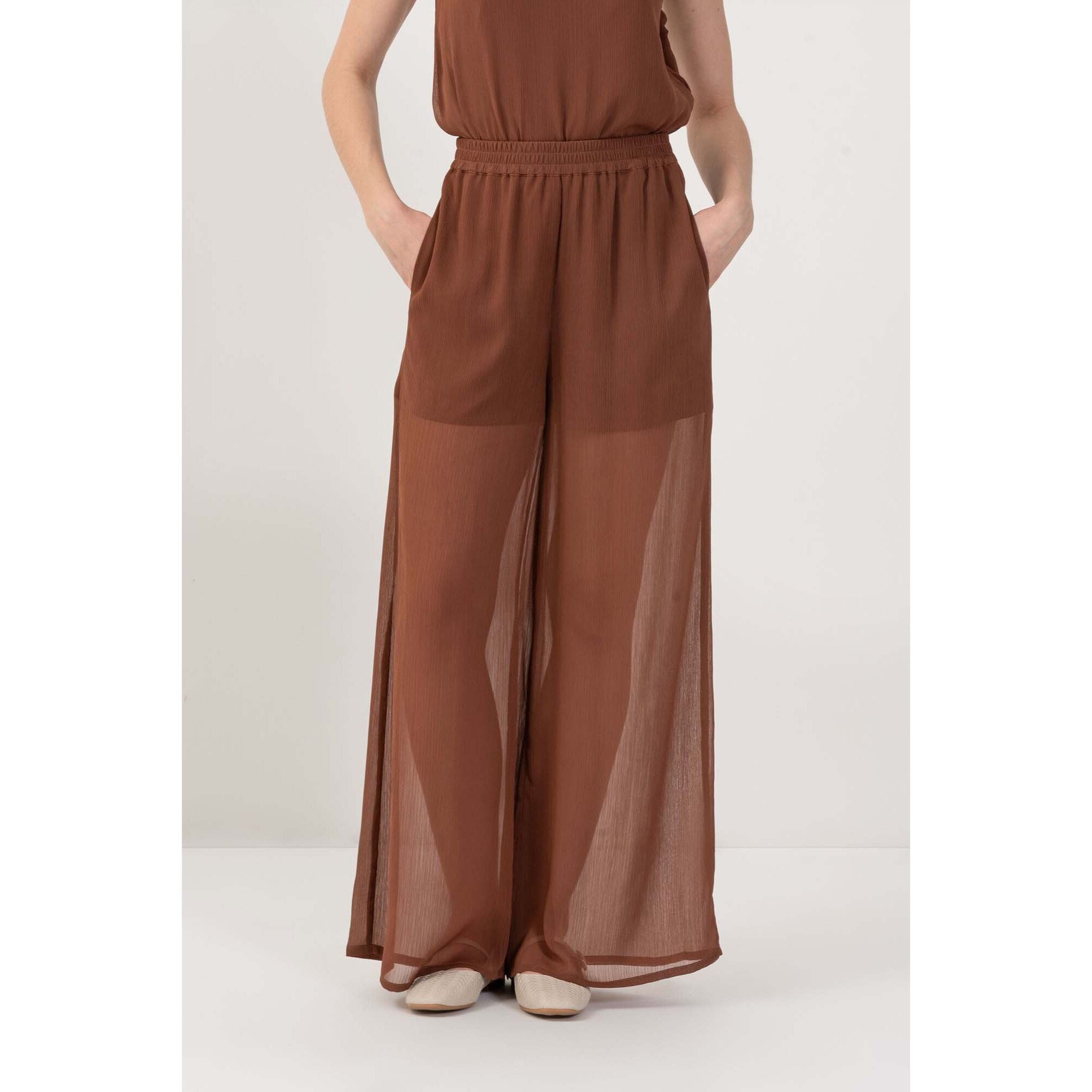 Kocca - Pantaloni ampi see-through Donna