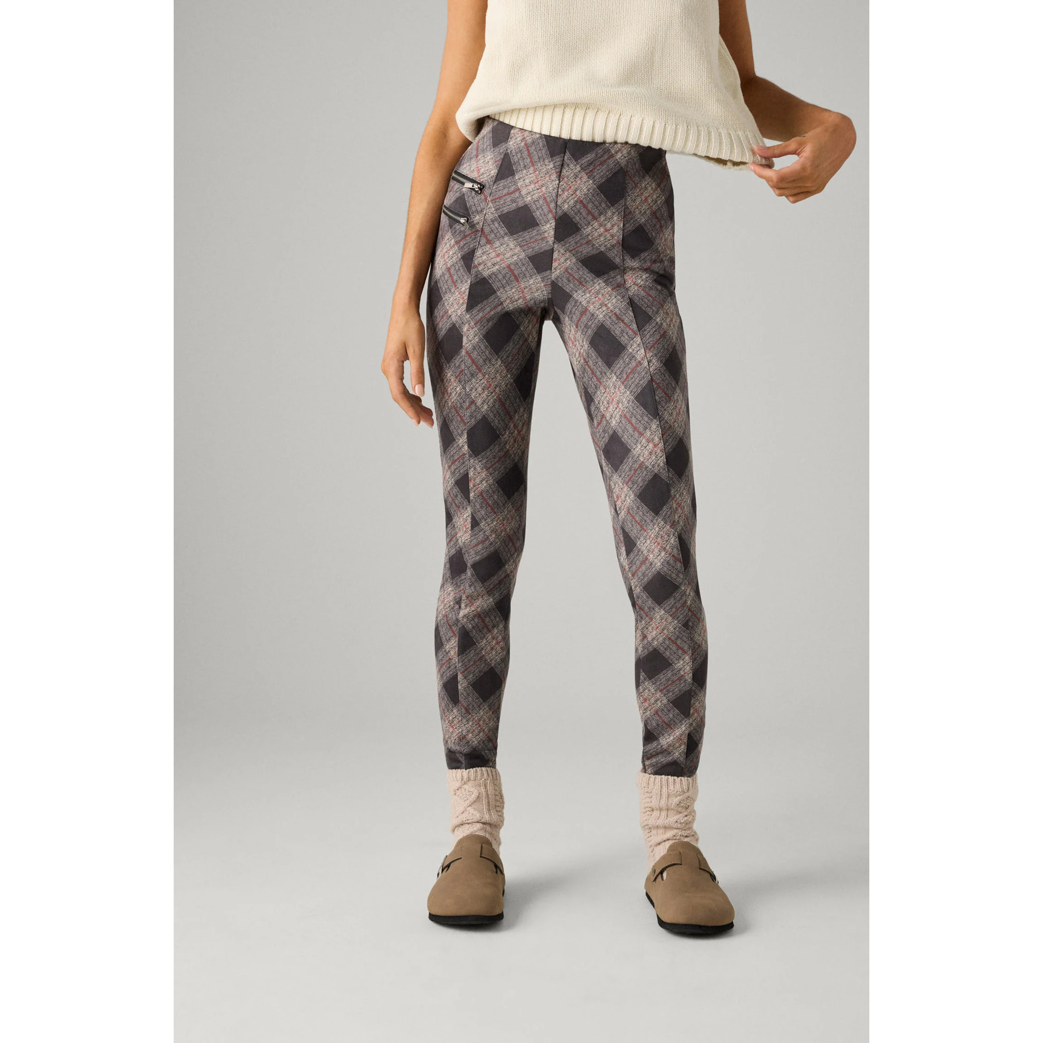 Leggings da donna a quadri.