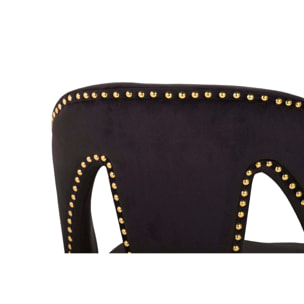 Silla Velvet Negro Stowe 49x54x78 Cm