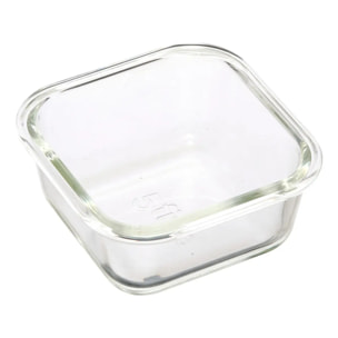 3 grandes boîtes carrées de conservation verre ClipEat