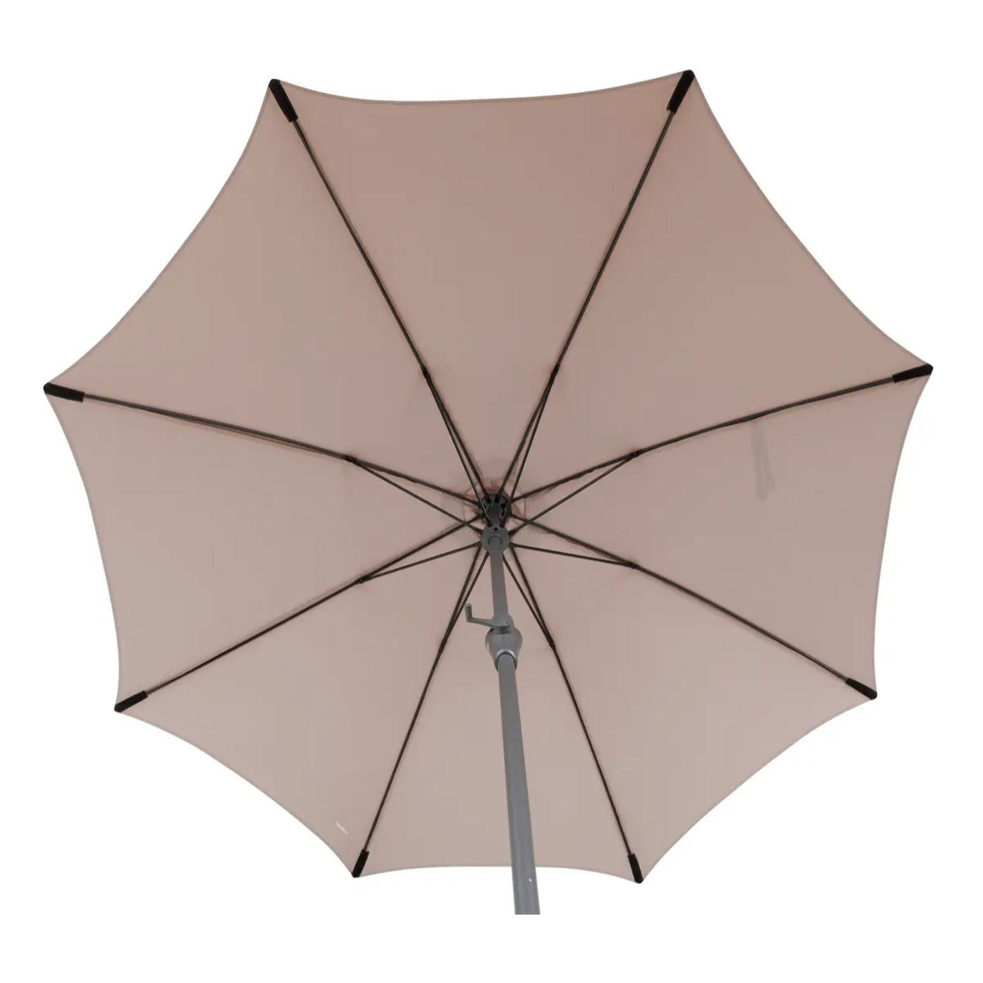 Parasol droit rond Sisko Taupe