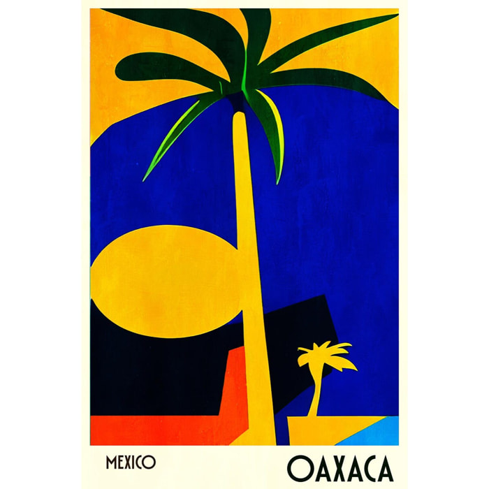 Tableau palmiers oaxaca mexico  Toile imprimée