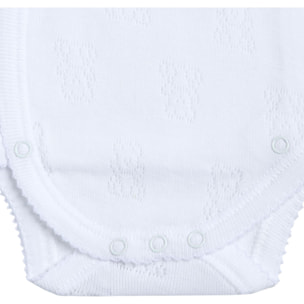 Body cruzado bebé tirantes calado ositos