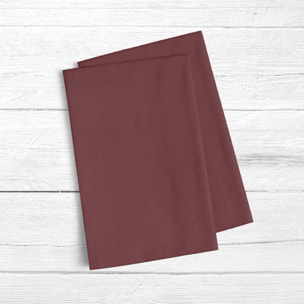 Pack de 2 torchons de cuisine 100% lin Bordeaux 45x70 cm