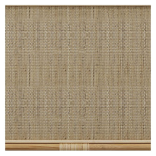 Table basse avec étagères en rotin naturel - Marthe