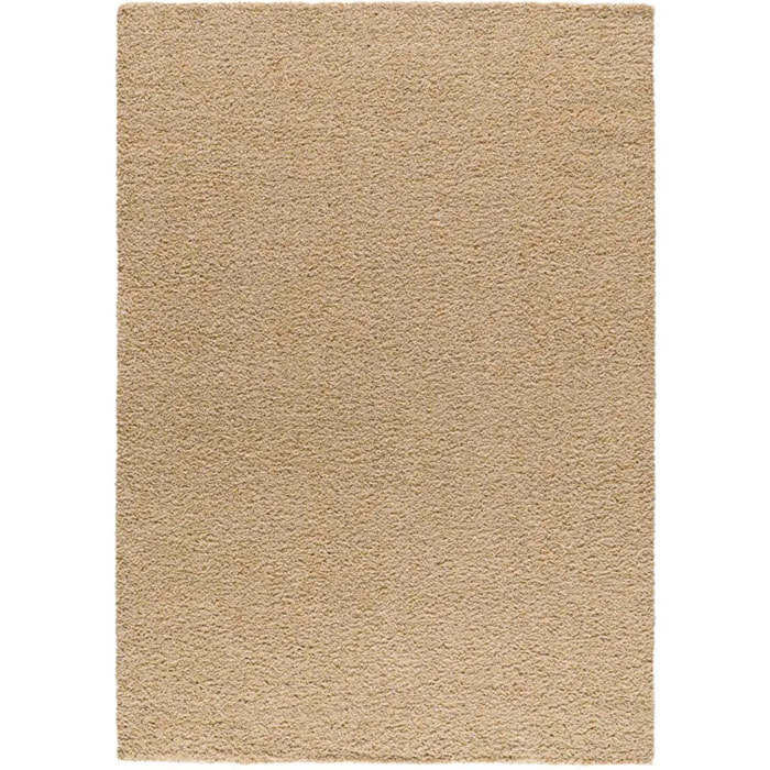 NORGE Alfombra shaggy lisa beige, varias medidas disponibles.