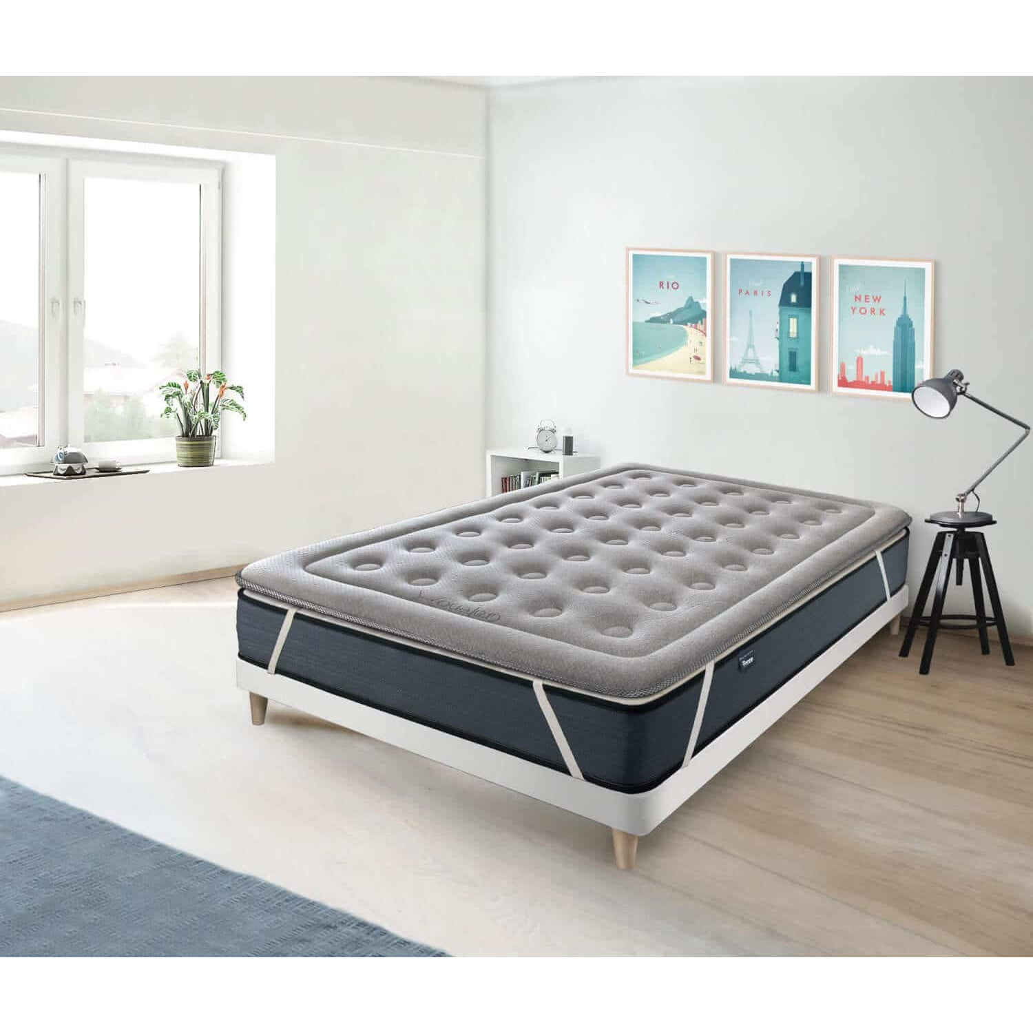 Topper Viscografeno Infiniti Grafeno Confort, Altura 4 cm