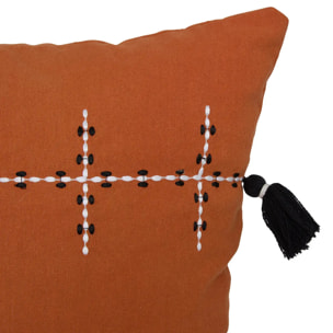 Coussin Mira 40x40cm terracotta