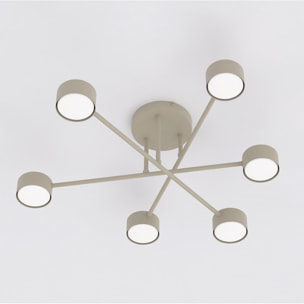 Lampada a sospensione HALO in acciaio color mokka