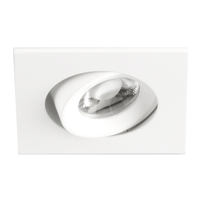 Ledsc4 LedsC4 Downlight LED Ajustable Cuadrado Blanco 349 Lúmenes 2700K Aluminio PMMA Iluminación Moderna para Hogar Decorativo y Funcional