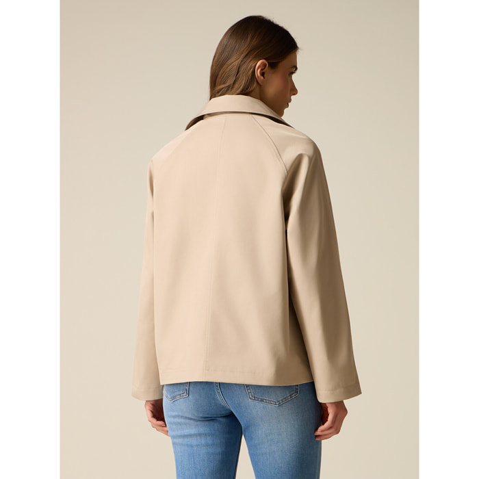 Oltre - Trench corto doppiopetto - Beige
