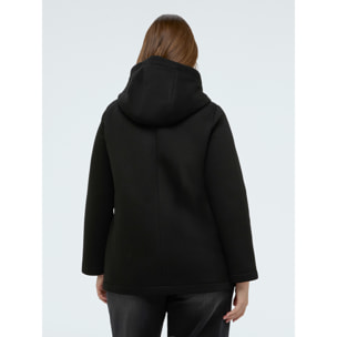 Fiorella Rubino - Chaqueta de neopreno con capucha - Negro