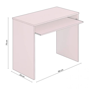Mesa de ordenador Smile Rosa nube