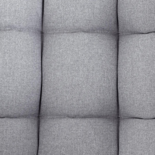 Fauteuil oeuf à bascule "Paopao" gris et graphite en acier traité en epoxy