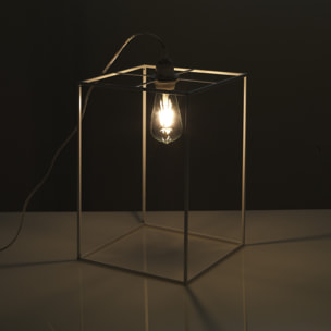 Lampe à poser Tomasucci STICK WHITE BIG, métal blanc