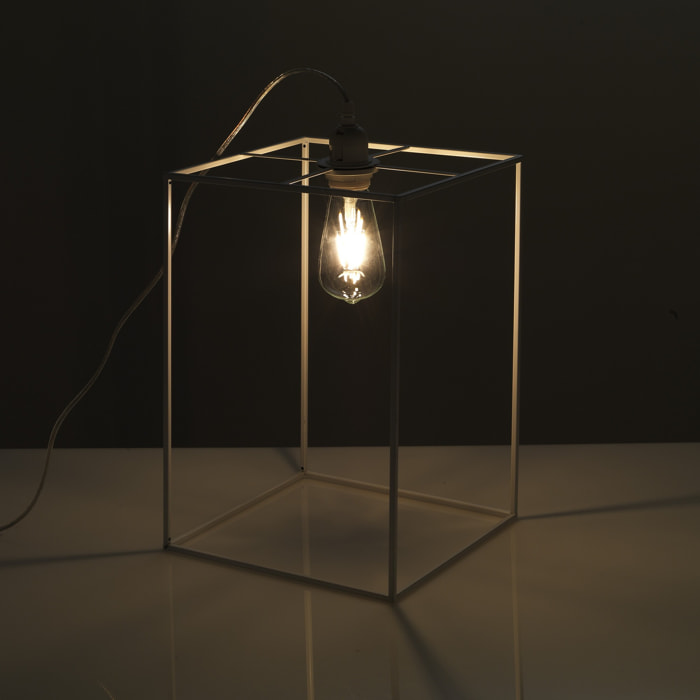 Lampe à poser Tomasucci STICK WHITE BIG, métal blanc