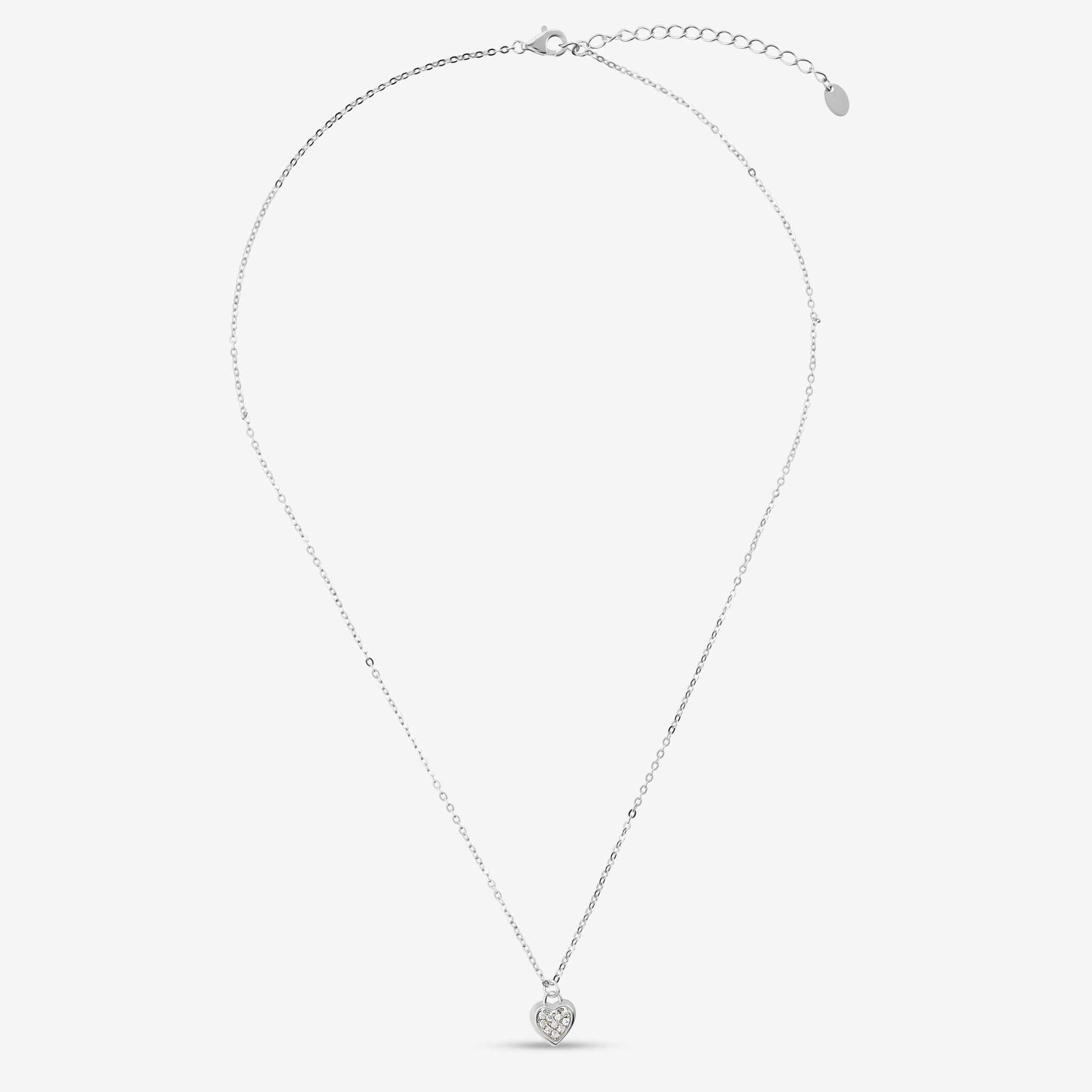 Collana Cuore in Argento 925 con Cubic Zirconia