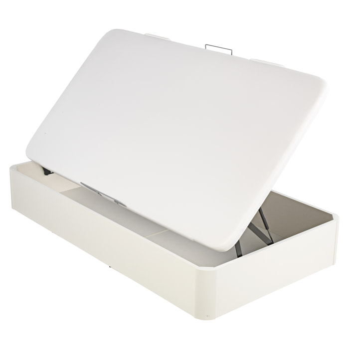 Canapé What the Sleep! Storage Bed, Juvenil Apertura Lateral, Alta Resistencia y Capacidad, Entrega, Montaje Dentro del Domicilio y Retirada Usado Incluido, Apto Todos Colchones, Blanco 32 cm