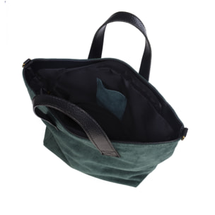 Agnese Bolso tote Mujer.Piel auténtica Gamuza