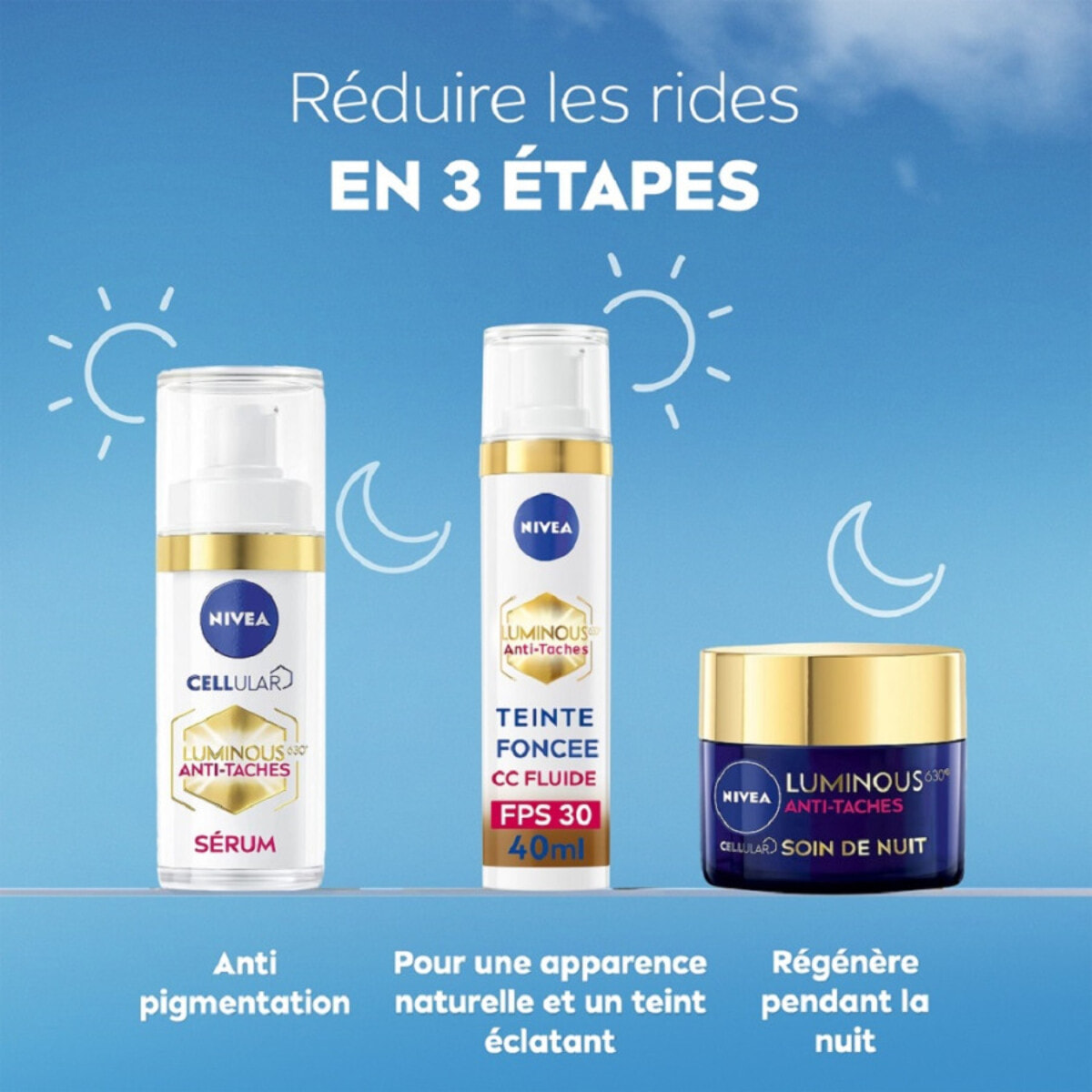 Nivea - CC fluide teinte Foncé FPS30 Luminous 40ml