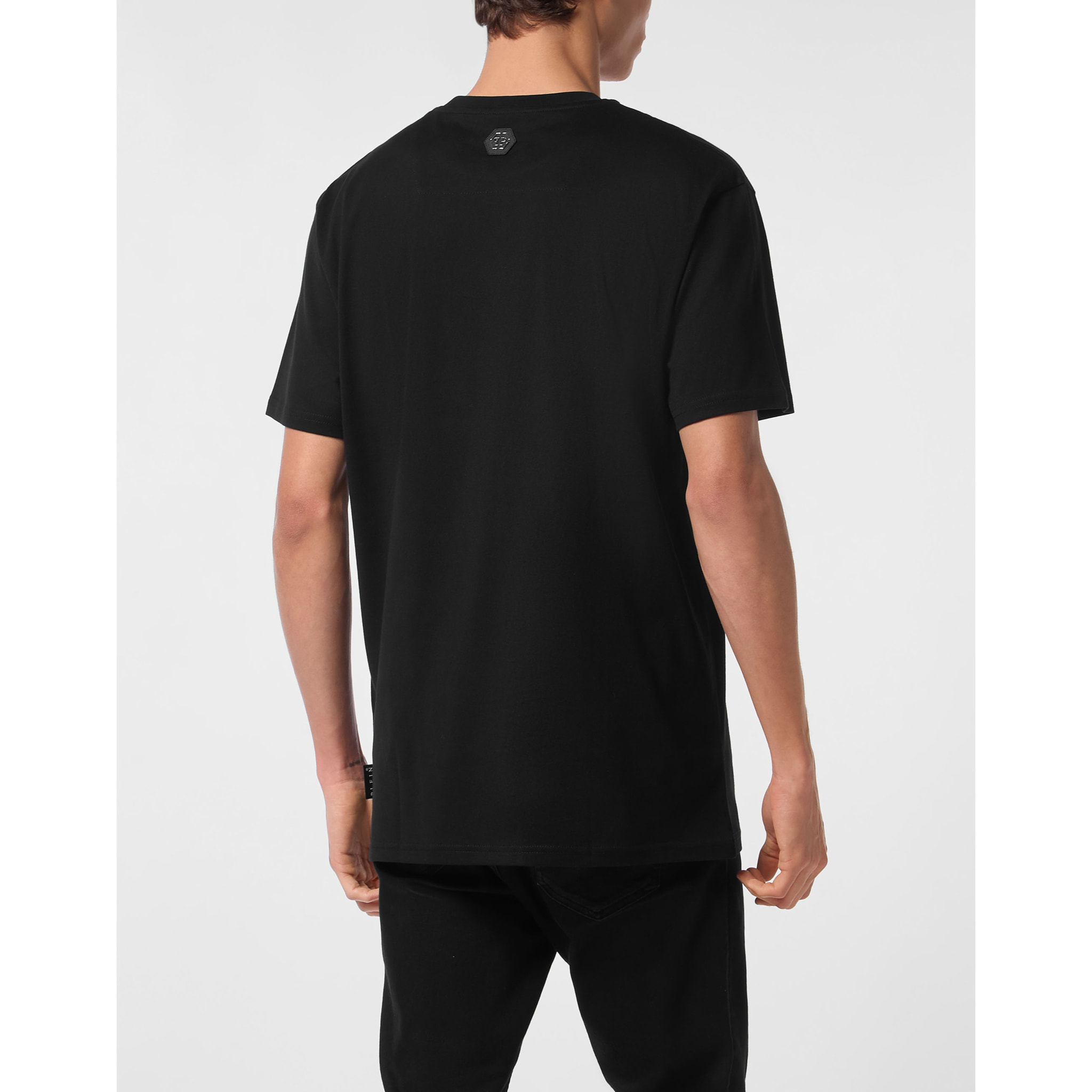 PHILIPP PLEIN Camiseta de cuello redondo y manga corta SKULL