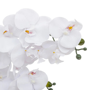 Orchidée artificielle "Riva" H60cm blanc