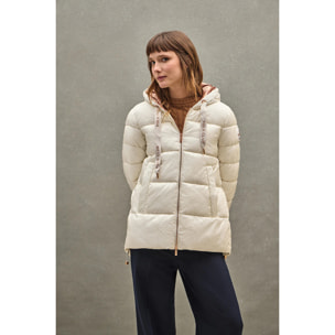 Chaqueta Ingrid color crudo con logo Polo Club