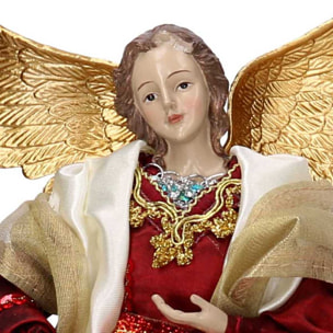 Angelo in tessuto rosso cmh24