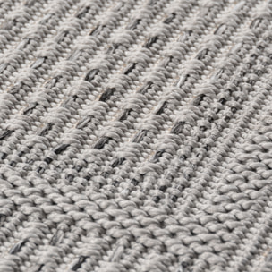 DESERT - Tapis rond intérieur/extérieur gris, design contemporain