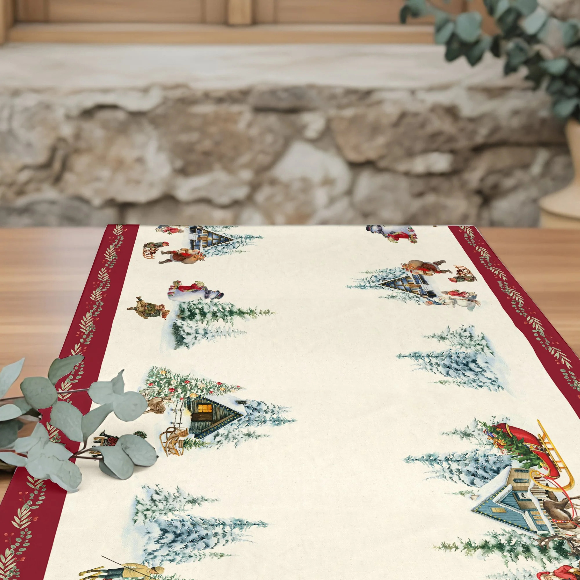 Chemin de table Christmas Landscape