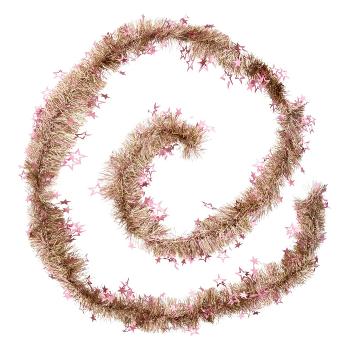 Guirlande de noël étoiles embossées new orleans 125x6x3m