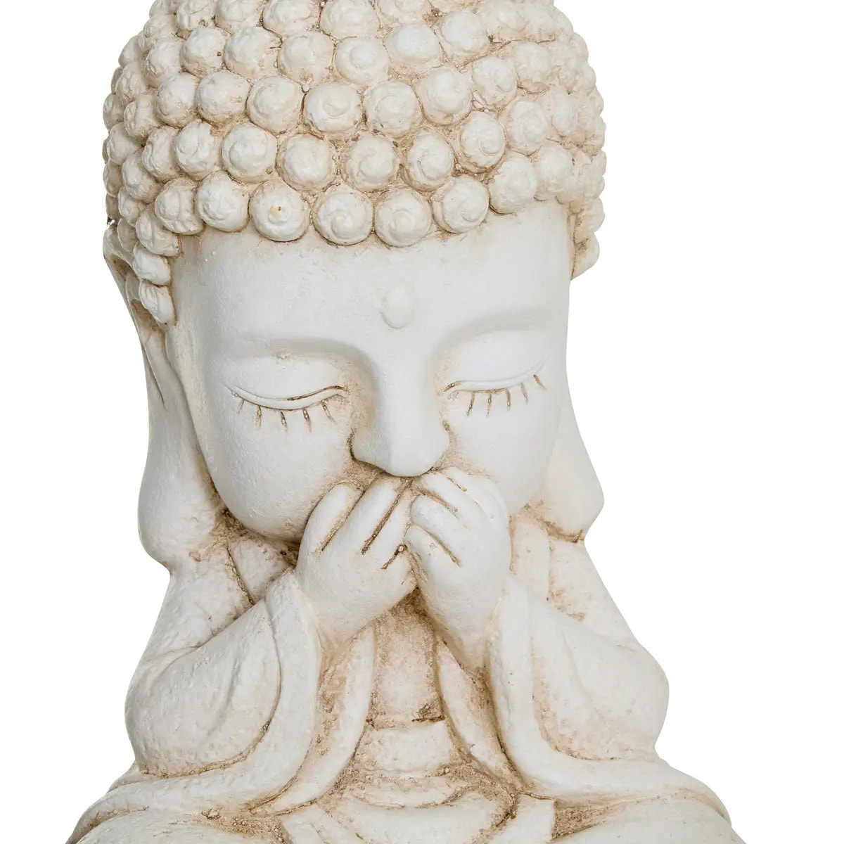 Statuette bouddha Ilan blanc