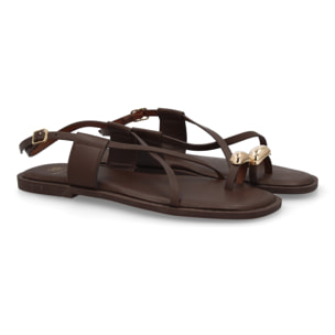 Sandalias Planas de Mujer, Diseño Comodo y Elegante con Cierre de Hebilla Ajustable