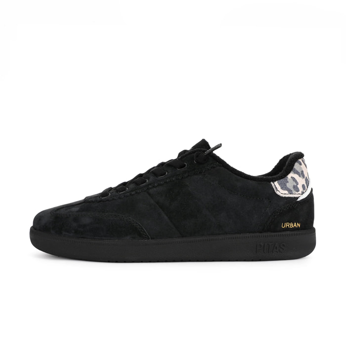 Zapatillas Urban Woman Negro Animal Print