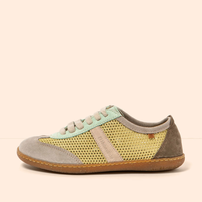 Zapatos N5293 MULTI MATERIAL OLIVE-MENTA/ EL VIAJERO color Olive-menta