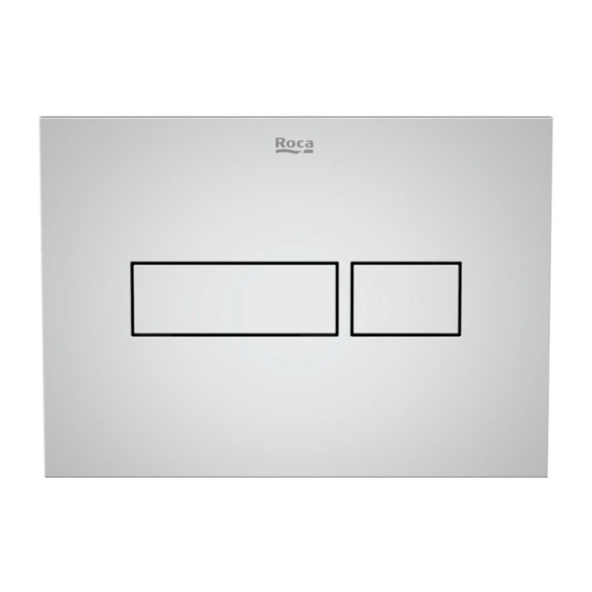 Plaque de commande double touche en plastique, chrome brillant (A890220201)