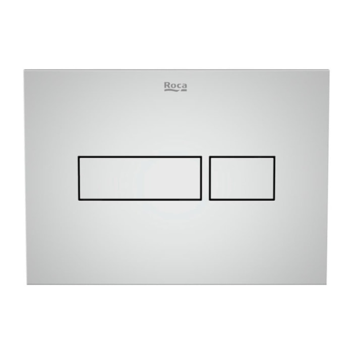 Plaque de commande double touche en plastique, chrome brillant (A890220201)