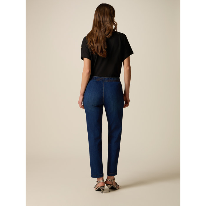 Oltre - Jeans chinos in denim - Blu