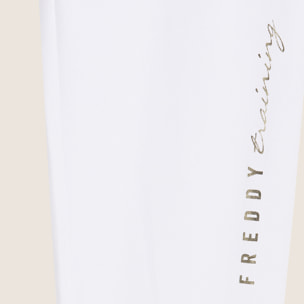 Pantaloni sportivi lunghezza 7/8 con risvolto