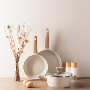 Bergner NATURALLY Juego de Salero + Pimentero en madera Ø5x15,3cm