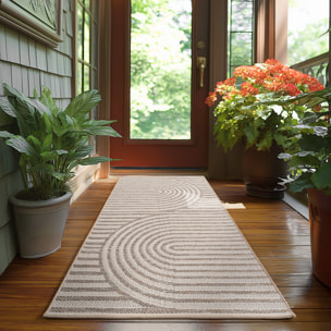 TENERIFE - Tapis intérieur/extérieur beige, design graphique