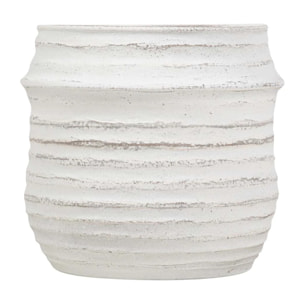 Macetero Ceramica Blanco 28x28x23 Cm