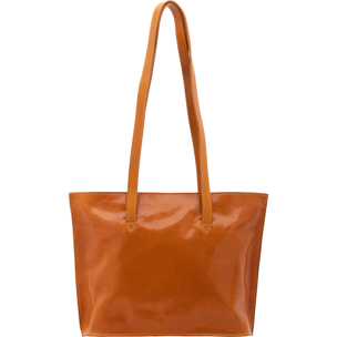 Borsa a spalla  da donna In Vera pelle Made in Italy 27x38,5x10 cm