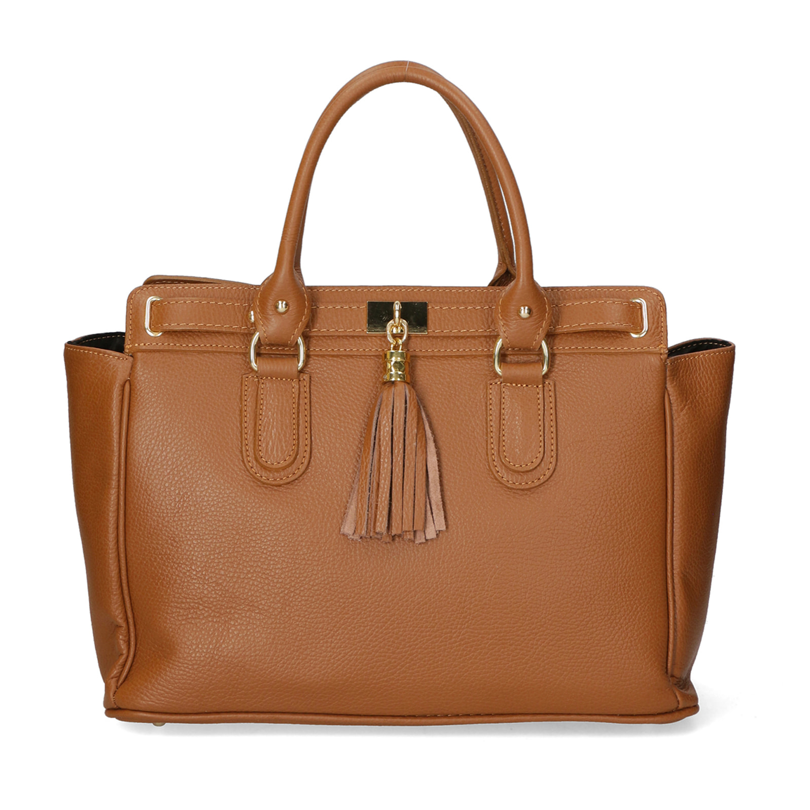 Borsa a mano da Donna Elena in Vera Pelle Made in Italy 28x37x18 cm