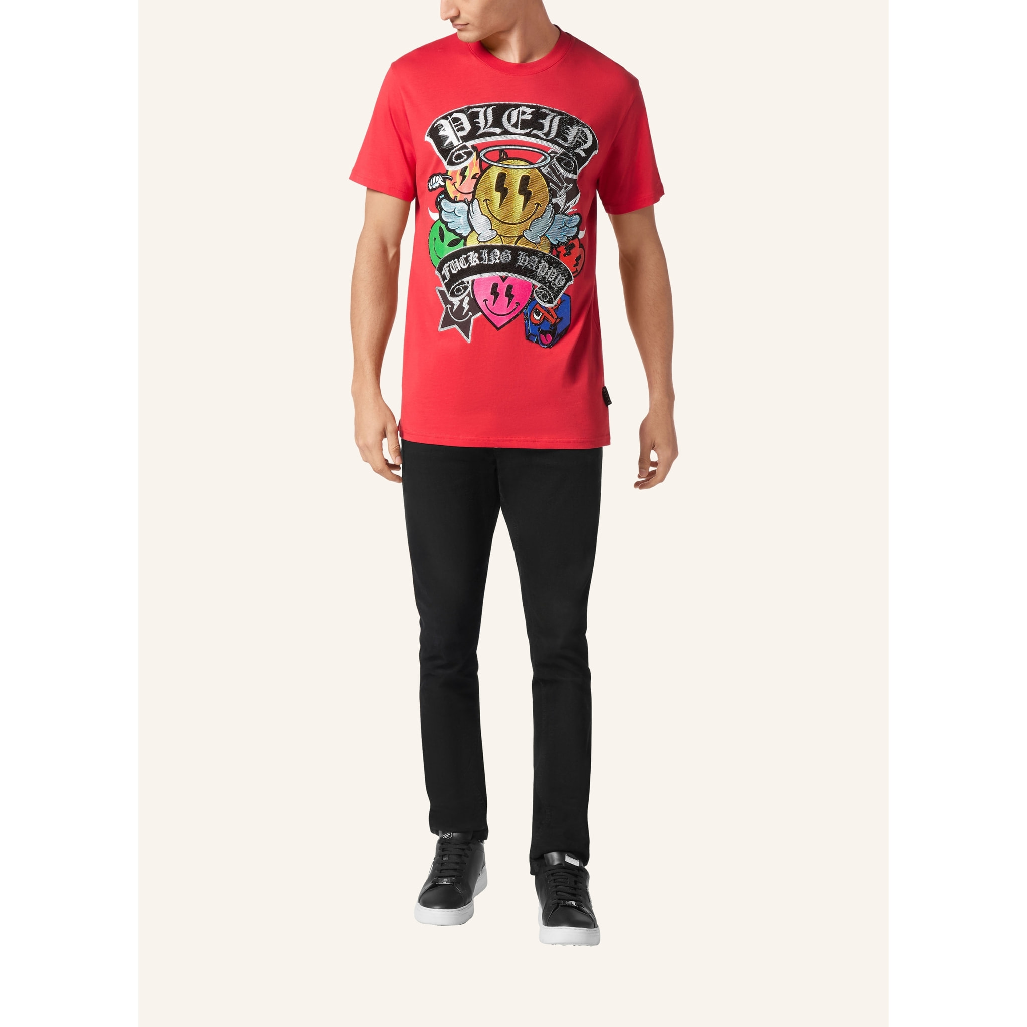 PHILIPP PLEIN Camiseta Cuello Redondo SMILE