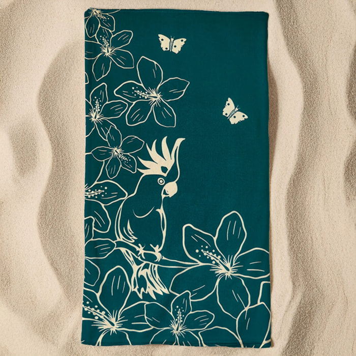 Serviette de plage microfibre - Serifos - 90x170cm - 220g/m²