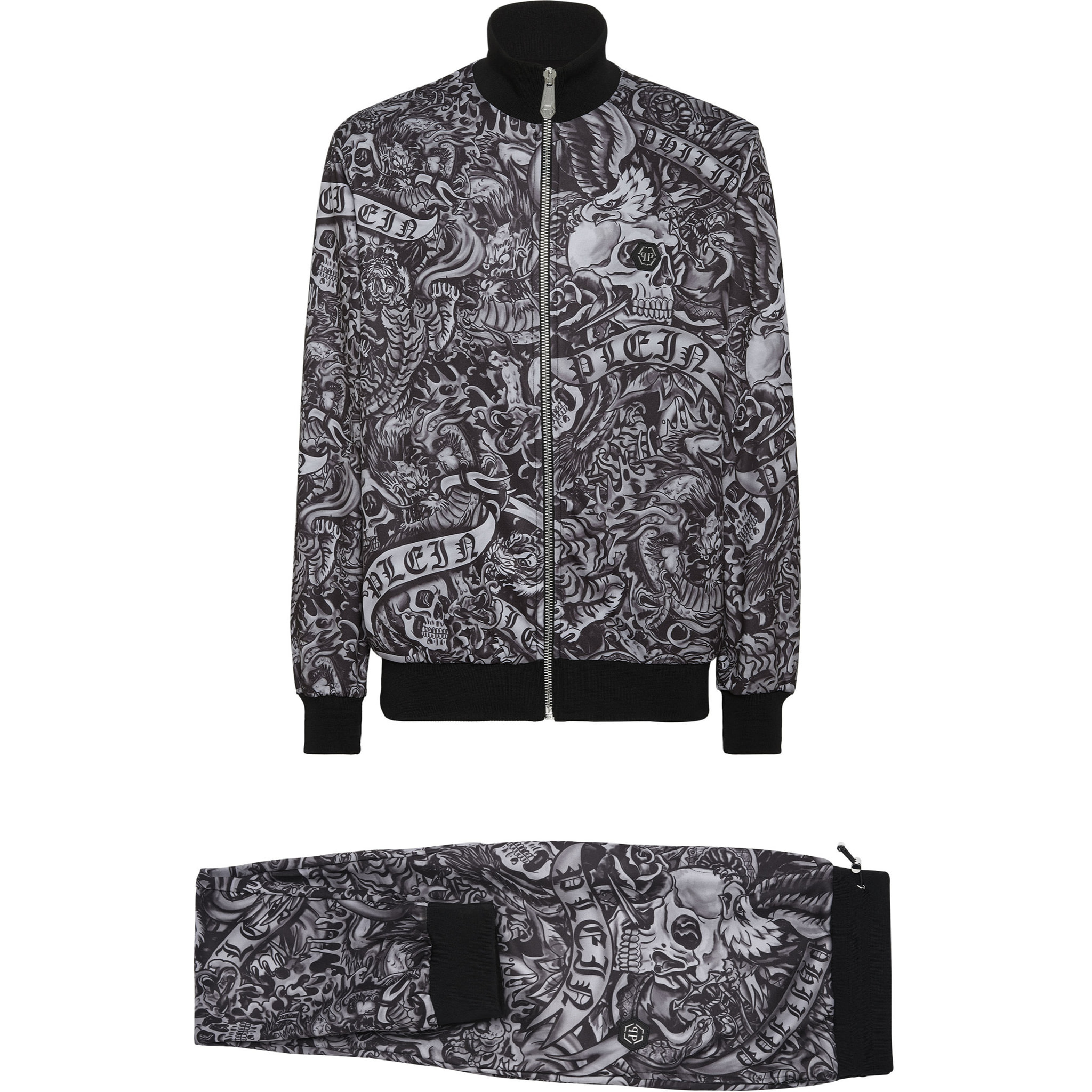 PHILIPP PLEIN Tuta da ginnastica: Top e pantaloni TATTOO