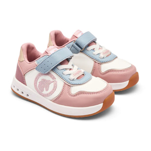 Sneakers luminose da bambina con stampa unicorno e design rispettoso